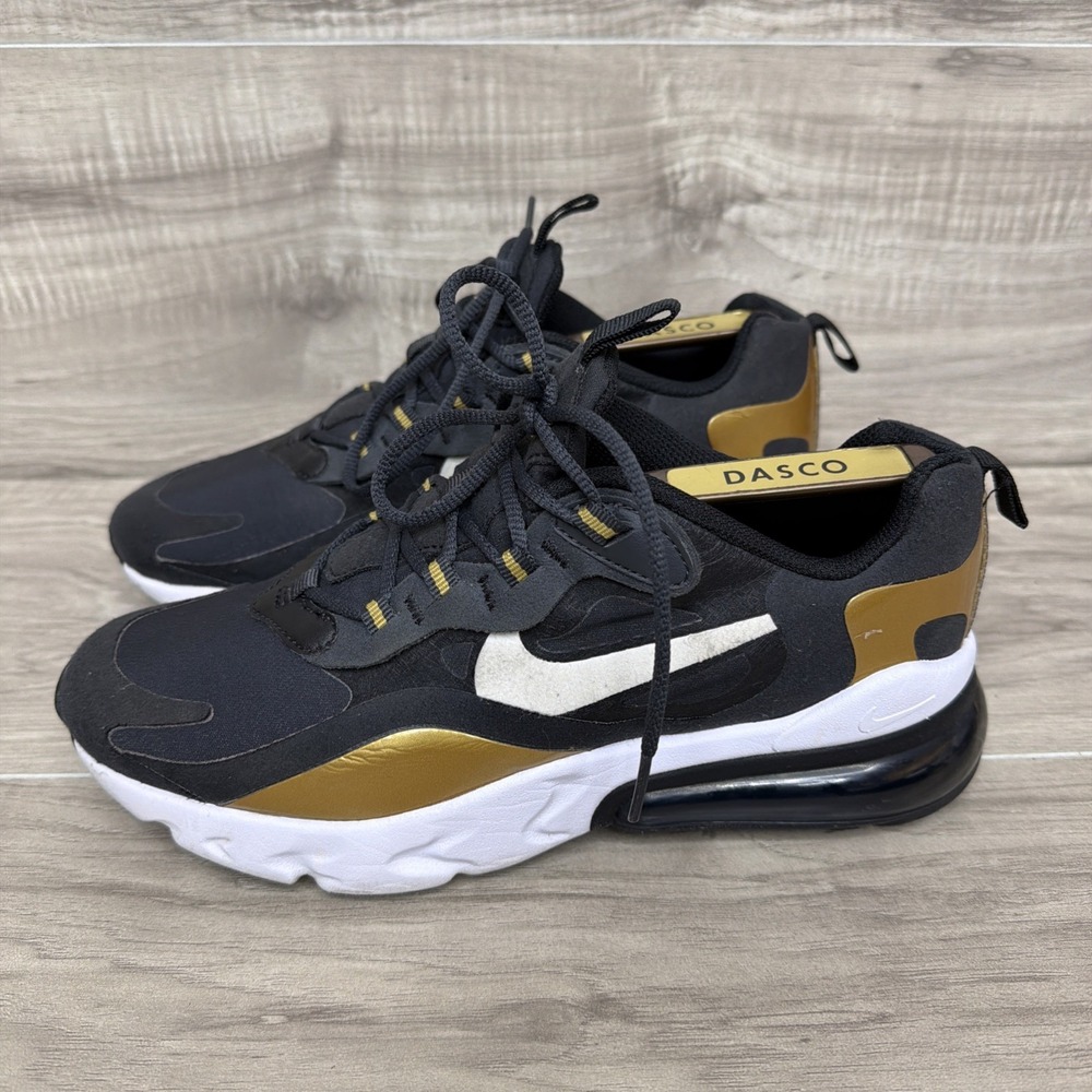 Nike Air Max 270 React GS "Metallic Gold" BQ0103 005 Size 5.5 Y